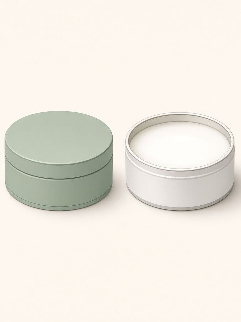 Illustration of a generic deodorant cream tin, not the actual product